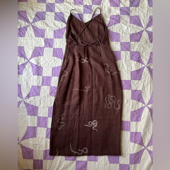 Paloma Wool mamba snake linen dress - Picture 3 of 6